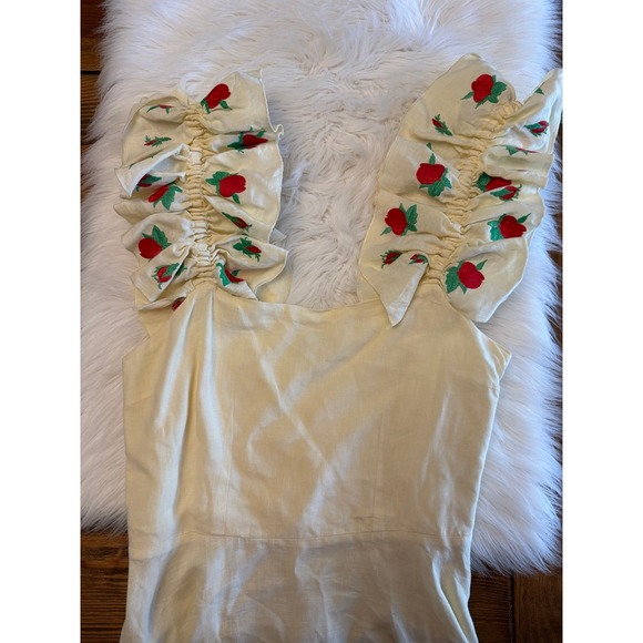 Tuckernuck Fanm Mon Alayna Linen dress size medium EUC - Picture 3 of 11